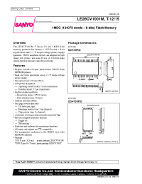 Datasheet LE28CV1001M manufacturer Sanyo