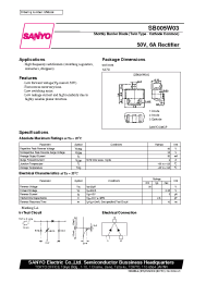 Datasheet SB005W03 manufacturer Sanyo