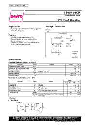 Datasheet SB007-03CP manufacturer Sanyo