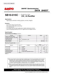 Datasheet SB10-015C manufacturer Sanyo