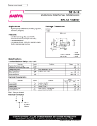 Datasheet SB10-18 manufacturer Sanyo