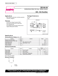 Datasheet SB160-09 manufacturer Sanyo