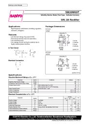 Datasheet SB20W03T manufacturer Sanyo