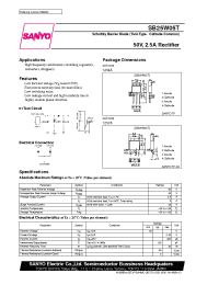 Datasheet SB25W05T manufacturer Sanyo