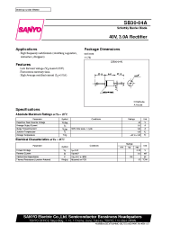 Datasheet SB30-04A manufacturer Sanyo