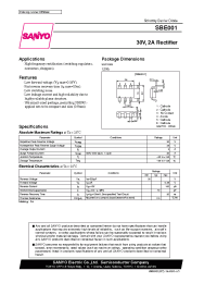Datasheet SBE001 manufacturer Sanyo