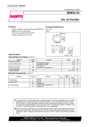 Datasheet SBM30-03 manufacturer Sanyo