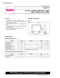 Datasheet STK4171V manufacturer Sanyo