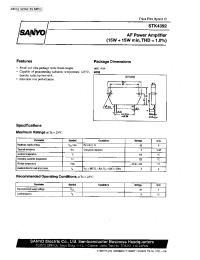Datasheet STK4392 manufacturer Sanyo