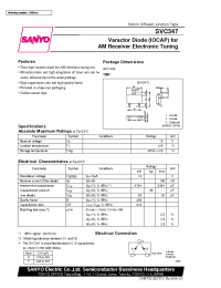 Datasheet SVC347 manufacturer Sanyo