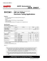 Datasheet SVC381 manufacturer Sanyo