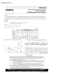 Datasheet TND011MP manufacturer Sanyo