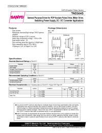 Datasheet TND304S manufacturer Sanyo