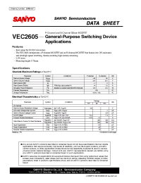 Datasheet VEC2605 manufacturer Sanyo