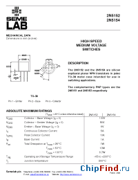 Datasheet 2N5152 manufacturer SemeLAB