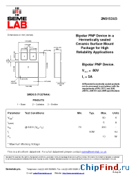 Datasheet 2N5153U3 manufacturer SemeLAB