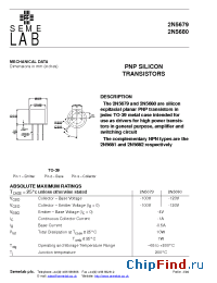 Datasheet 2N5680 manufacturer SemeLAB