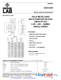 Datasheet D2014UK manufacturer SemeLAB
