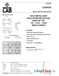 Datasheet D2290UK manufacturer SemeLAB
