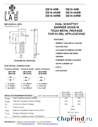 Datasheet SB16-40AM manufacturer SemeLAB