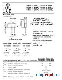 Datasheet SB30-45-258AM manufacturer SemeLAB