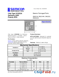 Datasheet 2N2222 manufacturer Semicoa