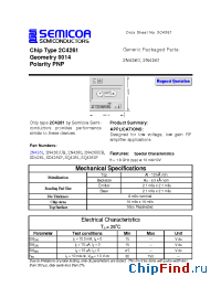 Datasheet 2N4261UB manufacturer Semicoa