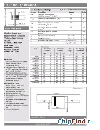Datasheet 1.5KE180 manufacturer Semikron