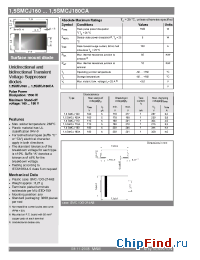Datasheet 1.5SMCJ180A manufacturer Semikron
