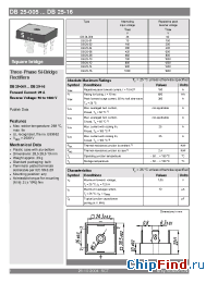 Datasheet DB25-10 manufacturer Semikron
