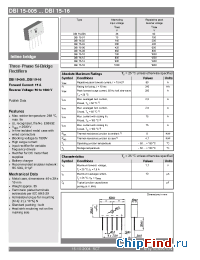 Datasheet DBI15-005 manufacturer Semikron