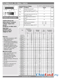 Datasheet P4SMAJ7.5A manufacturer Semikron