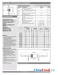 Datasheet P6KE220A manufacturer Semikron