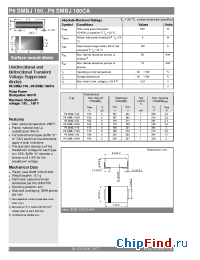 Datasheet P6SMBJ150A manufacturer Semikron