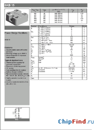 Datasheet SKB1504A2 manufacturer Semikron