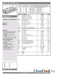 Datasheet SKKT122 manufacturer Semikron