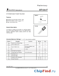 Datasheet BT134-F manufacturer SemiWell