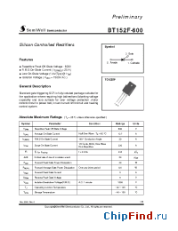 Datasheet BT152F-600 manufacturer SemiWell