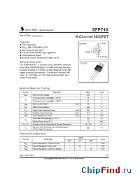 Datasheet SFP740 manufacturer SemiWell