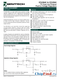 Datasheet EZ1584A-ADJ manufacturer Semtech