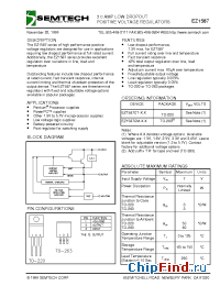 Datasheet EZ1587CT-3.45 manufacturer Semtech