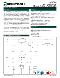 Datasheet SC1566I5M-1.8TR manufacturer Semtech