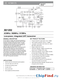 Datasheet XE1202I027 manufacturer Semtech
