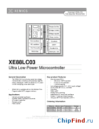 Datasheet XE88LC03ME015 manufacturer Semtech