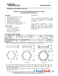 Datasheet SEN-R-1050-005 manufacturer Sensitron