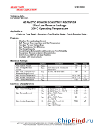 Datasheet SHD125534 manufacturer Sensitron