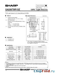 Datasheet GA200T8R1SZ manufacturer SHARP