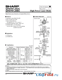 Datasheet GH0781JA2C manufacturer SHARP