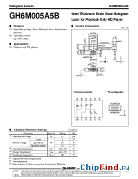 Datasheet GH6M005A5B1 manufacturer SHARP