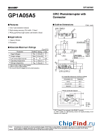 Datasheet GP1A05A5 manufacturer SHARP